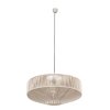 Bawełniana Beżowa Lampa Wisząca SVEA TRIO 364790144